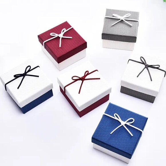 6 Pack High Quality Custom Cardboard Jewelry Gift Box With Pillow - Picture 2 of 5